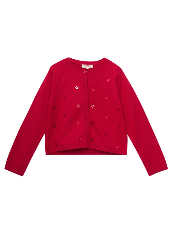 Cardigan mangas compridas rosa JABOCAR1 / 20S901H2CARF510