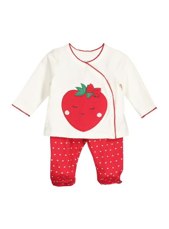 Pijama de algodão bebé menina FEFIPYJFRA / 19SH1391PYJ001