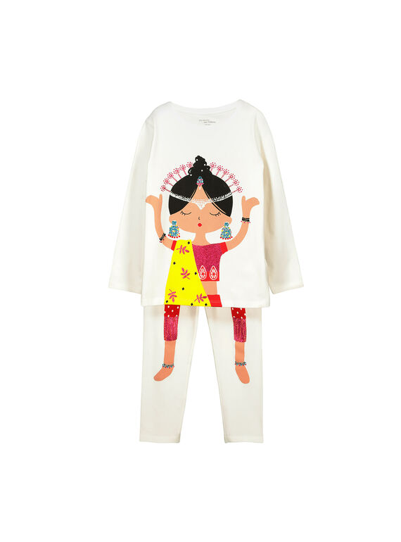 Pijama de algodão menina FEFAPYJIND / 19SH1171PYG001