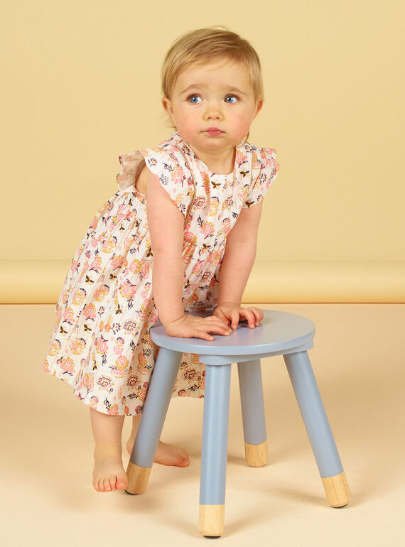 Vestido florido bebé menina LIPOEROB2 / 21SG09Y3ROB001