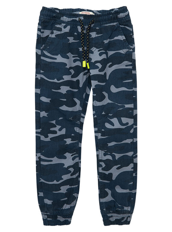 Calças menino estampado camuflagem justas no tornozelo JOCLOJEAN / 20S90211JEAP274