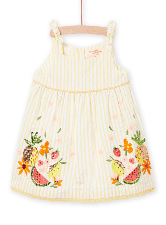 Sunny yellow DRESS NIHOROB3 / 22SG09T1ROB102