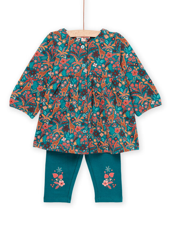 Vestido e leggings com estampado de flores PIPRIENS / 22WG09P1ENS714