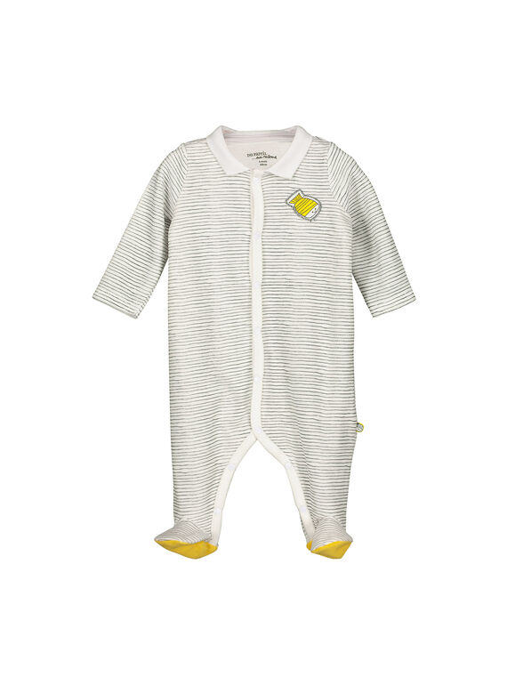 Babygro de veludo bebé unissexo FOU1GRE3 / 19SF0513GRE099