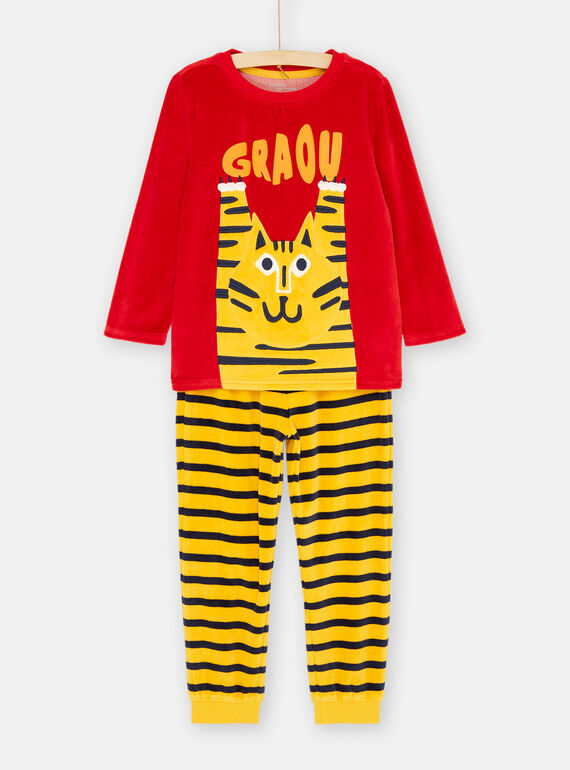 Conjunto pijama amarelo e vermelho SEGOPYJRAY / 23WH1253PYJF526