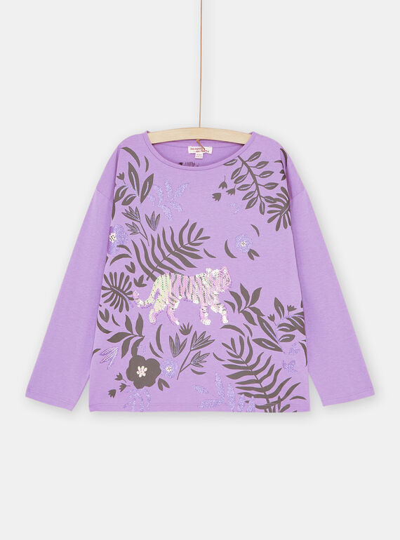 T-shirt parma com estampado de tigre menina SAKYOTEE4 / 23W901I2TML329