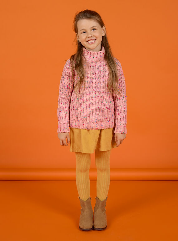 Camisola em tricô rosa menina MASAUPULL / 21W901P1PUL303