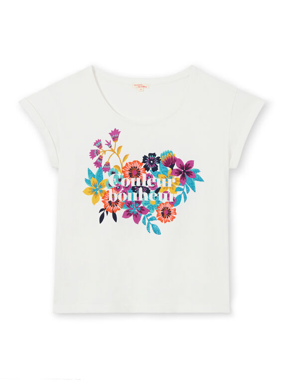 T-shirt mangas curtas, estampado florido LAMUMTI2 / 21S901Z1TMC001