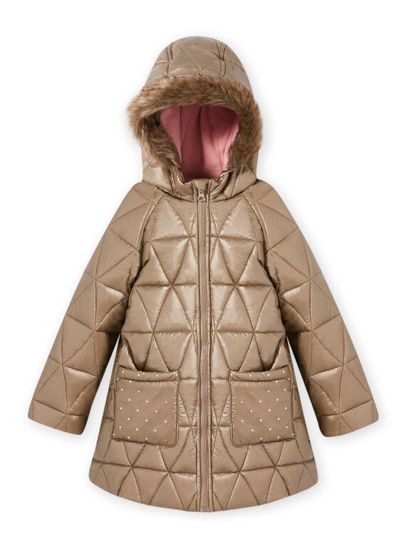 Parca com capuz dourado menina MAPLAPARKA / 21W90163PAR955