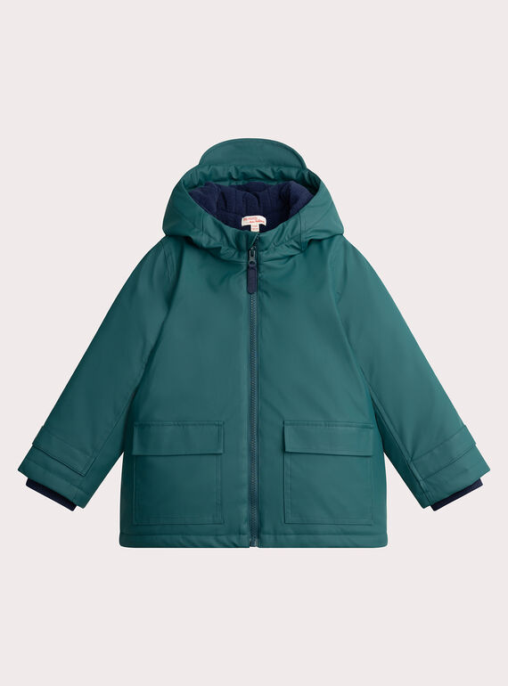 Capa de chuva verde com capuz animado para menino  VOGROIMP / 24W902E1D59G614