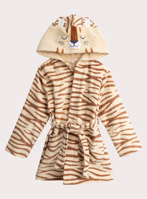 Roupão de tigre para menina  VEFAROBTIG / 24WH1171RDC810