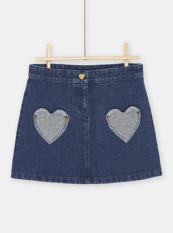 Saia azul de ganga menina SAKYOJUP1 / 23W901I1JUPK005