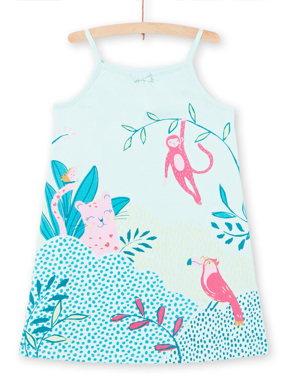 Camisa de dormir azul criança menina LEFACHURAG / 21SH11C2CHN219