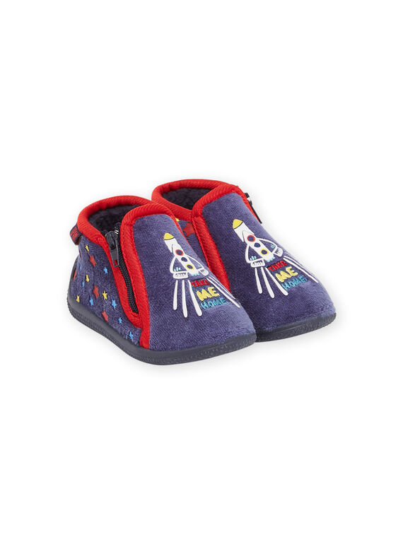 Pantufas-botinhas com estampado foguetão PUPANTPING / 22XK3851D0A070