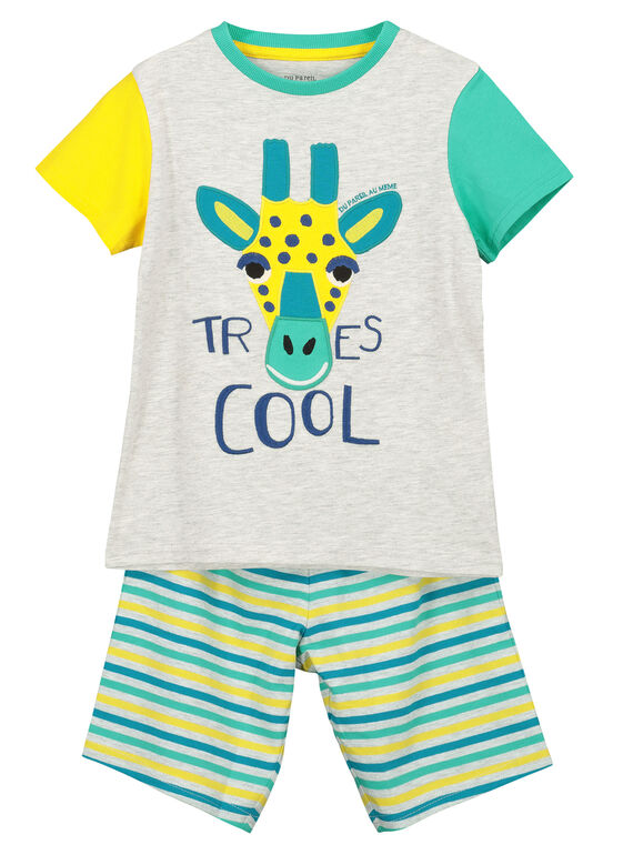 Pijama calções menino girafa FEGOPYCGIR / 19SH12H1PYJJ906