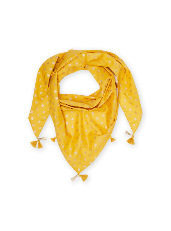 Lenço amarelo às bolas iridescentes menina NYABAFOUL / 22SI0111FOUB107