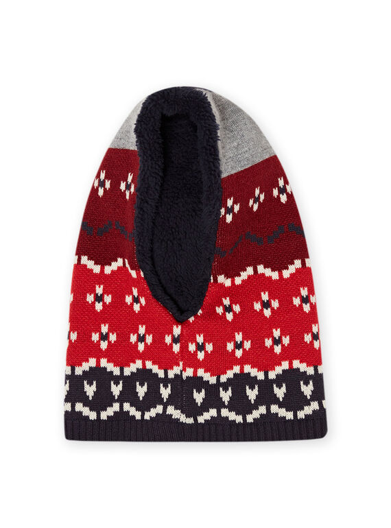 Gorro com padrão jacquard menino MYOGROCAG1 / 21WI0264CAGC234
