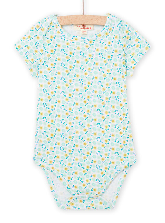 Body cru, azul e amarelo bebé menina NEFIBODMER / 22SH13J6BDL001