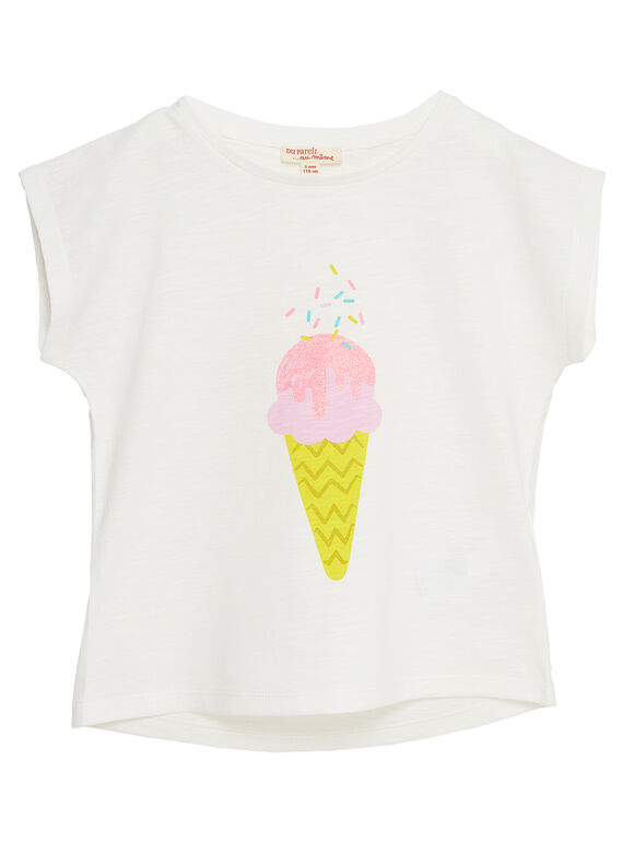 T-shirt de mangas curtas, estampado gelado JAJOTI10 / 20S901T3D31001