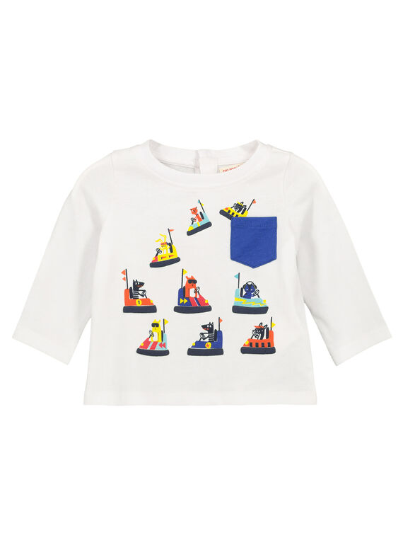 T-shirt de mangas compridas bebé menino FUCOTEE2 / 19SG1082TML000