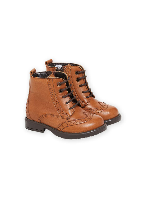 Boots em couro liso PIBOOTLACET / 22XK3783D0D804