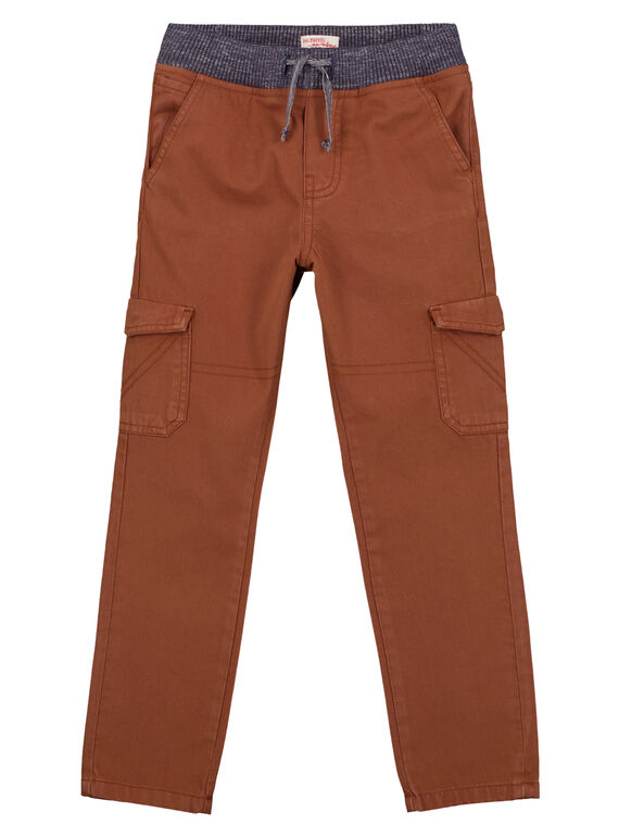 Calças Cargo Elásticas Camel GOJOPAMAT4 / 19W9024AD2B804