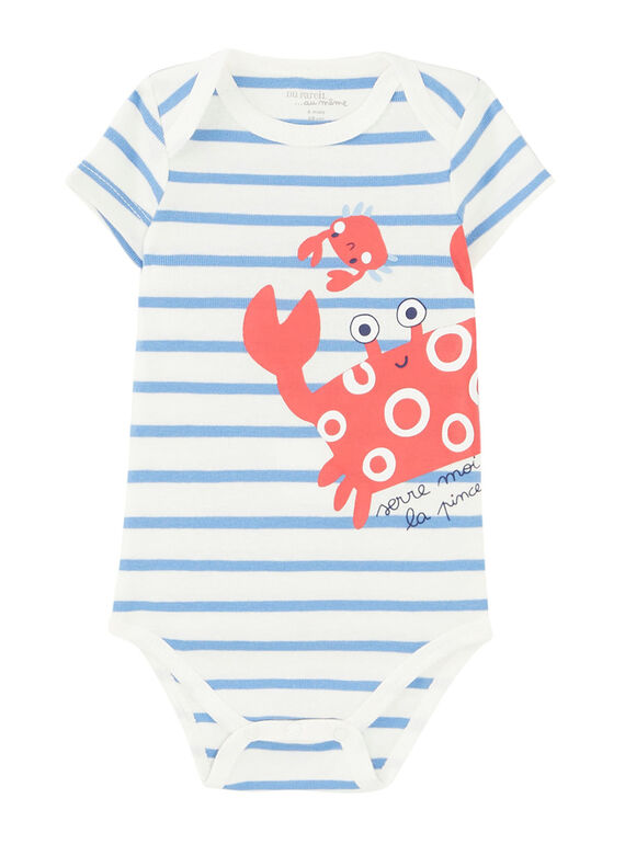 Body bebé menino mangas curtas às riscas JEGABODCRA / 20SH14V1BDL001