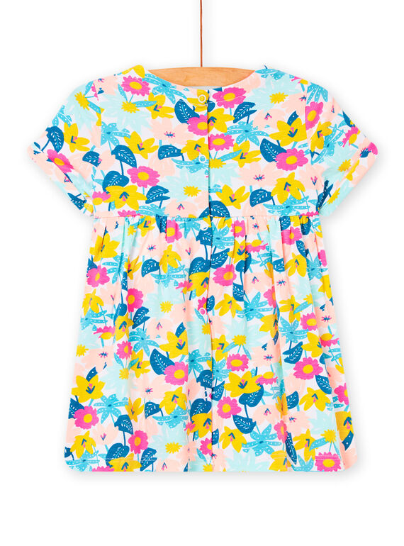 Vestido branco com estampado florido bebé menina NIPLAROB4 / 22SG09K3ROB000