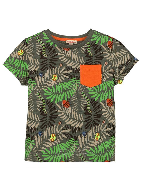 T-shirt tropical menino FOYETI6 / 19S902M1TMC626