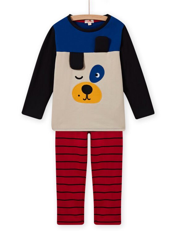 Conjunto pijama com padrão de cão menino MEGOPYJCHI / 21WH1292PYJ701