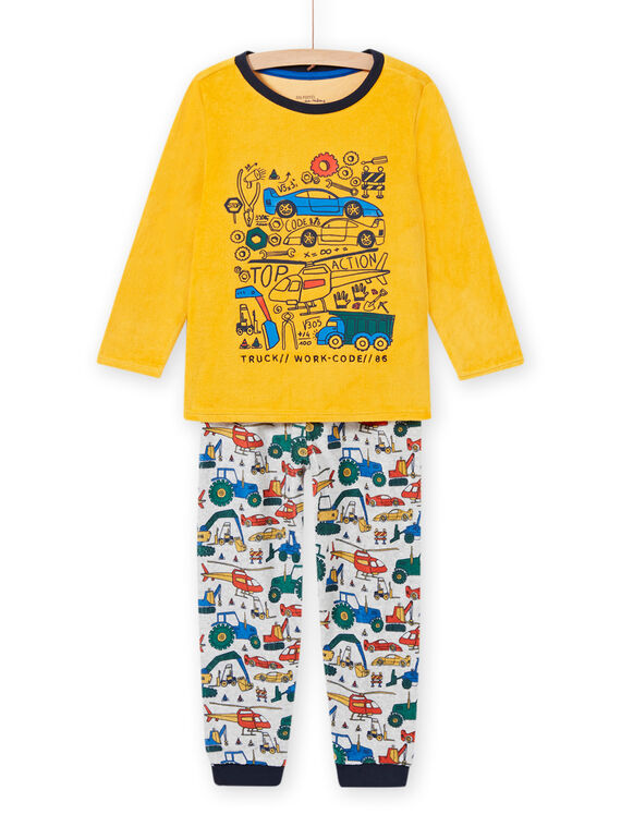 Conjunto pijama bicolor com padrão de veículos menino MEGOPYJVOI / 21WH1298PYJ113