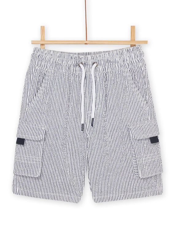 Bermudas cinzentas com estampado às riscas ROJOBERPOCH1 / 23S90292BER705