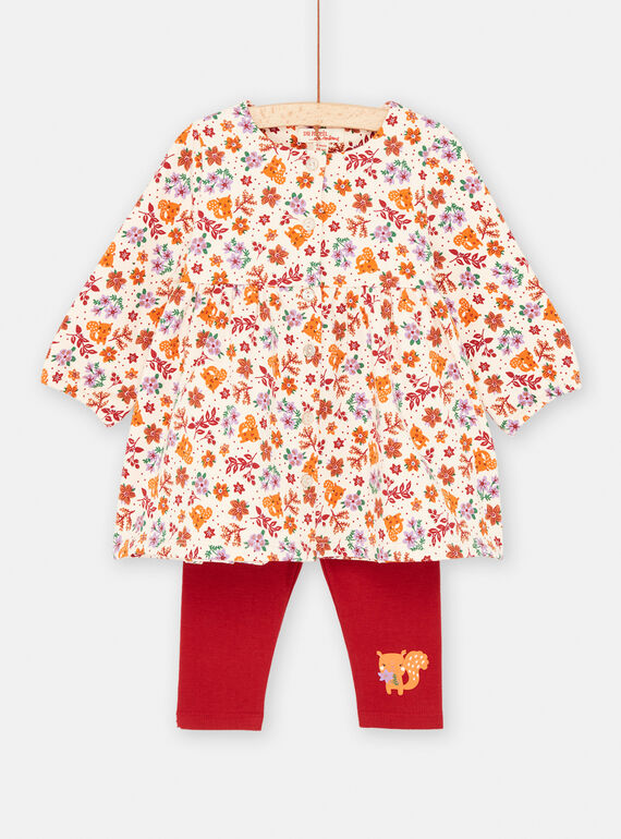 Conjunto vermelho e branco para bebé menina SIKHOENS / 23WG09Q1ENS318