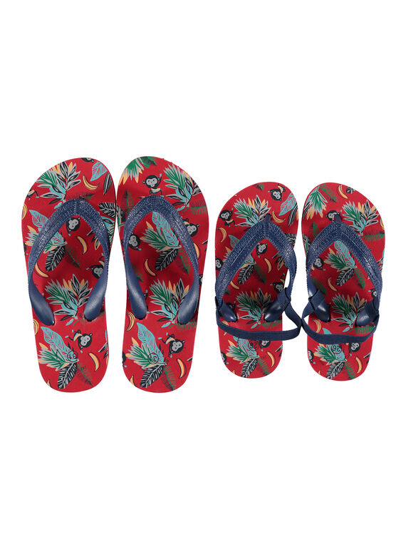 Chinelos em EVA com estampado macacos menino FGTONGSIN / 19SK36G2D01050