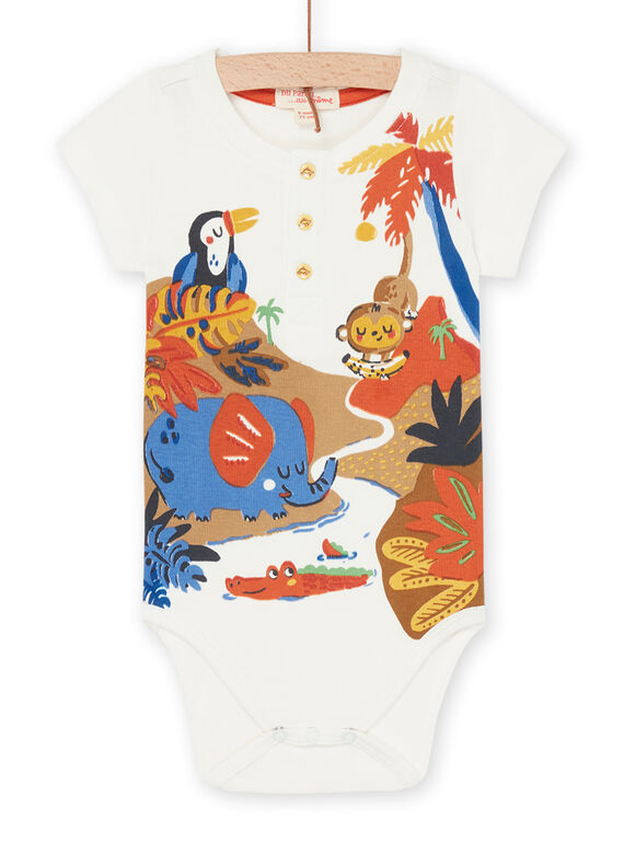 Body cru com padrão de animais RUJUNBOD / 23SG10U1BOD001