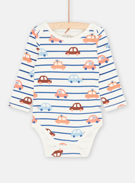 Body bege com estampado de carros SEGABODTUT / 23WH1472BOD632
