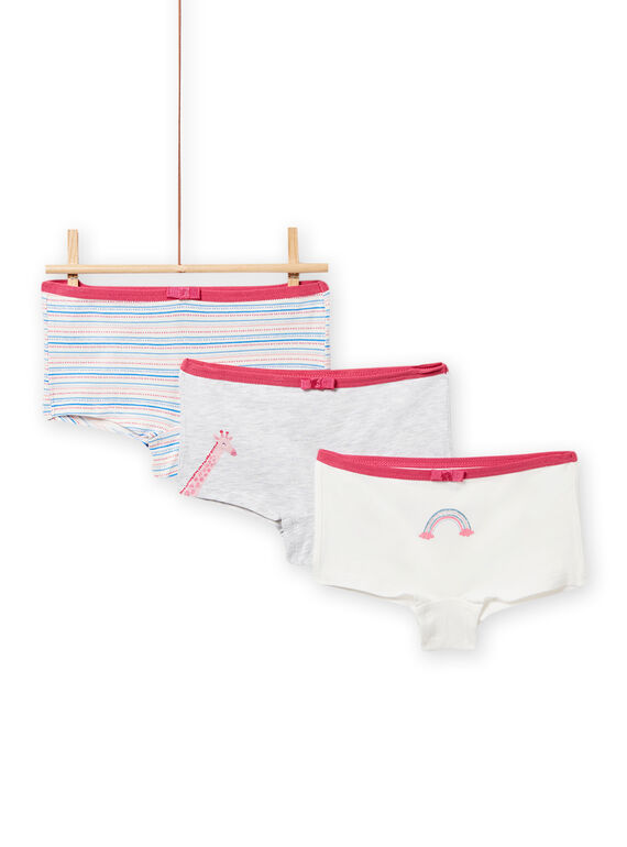 Pack de 3 shorties a condizer com padrão fantasia menina NEFAHOTGIR / 22SH11I1SHYJ920