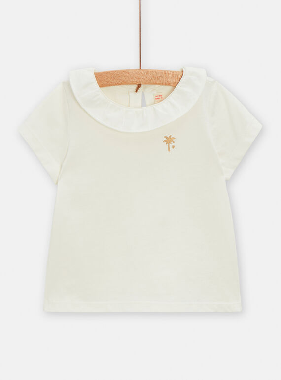 Camisola cru lisa para bebé menina TIJOBRA5 / 24SG09D1BRA001