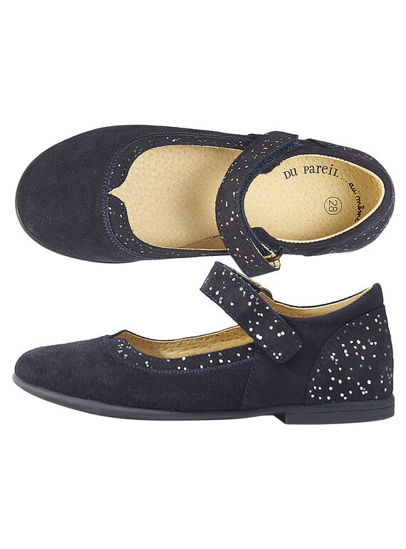 Babies crosta de couro azul-marinho criança menina GFBABISE / 19WK35I4D13070