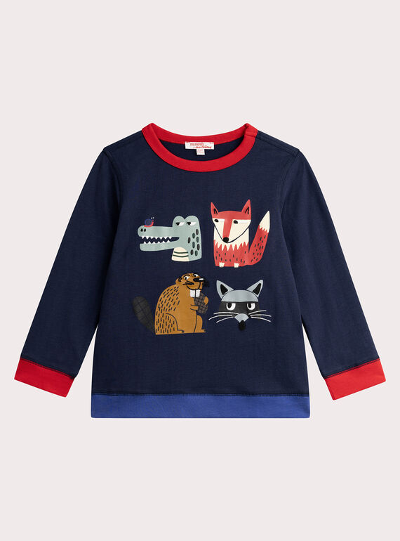 T-shirt de animação de retrato animal marinho para menino  VOROTEE1 / 24W902P1TML705