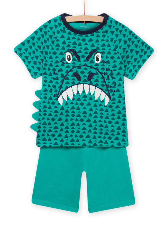 Conjunto pijama verde fosforescente com estampado de crocodilo menino NEGOPYCDRA / 22SH12HAPYJ630
