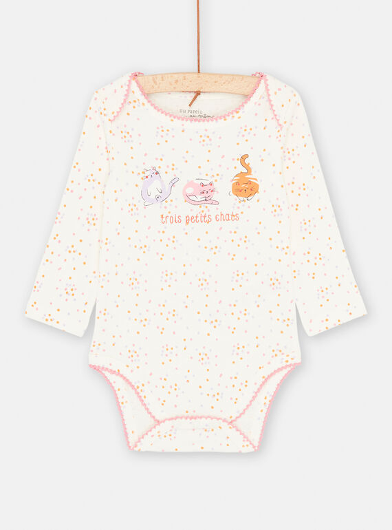 Body cru com estampado às bolas SEFIBODCHA / 23WH1373BDL001