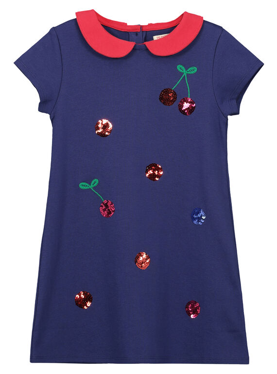 Vestido de algodão hola Peter Pan menina FACOROB3 / 19S90183ROB703