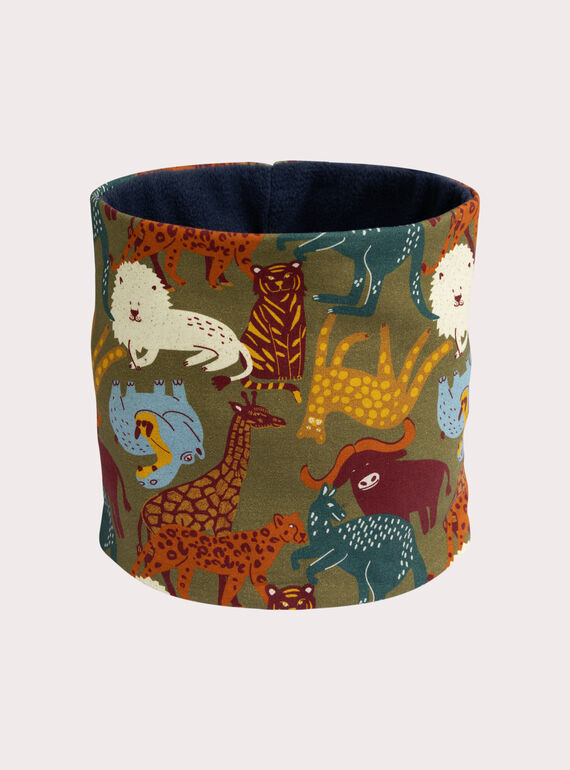 SNood com padrão de animais de savana para menino  VYOGROSNO1 / 24WI02M1SNO604