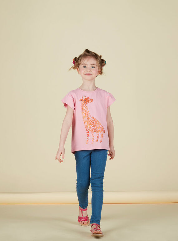 T-shirt Mangas Curtas Rosa JAJOTI1 / 20S90142D31D315