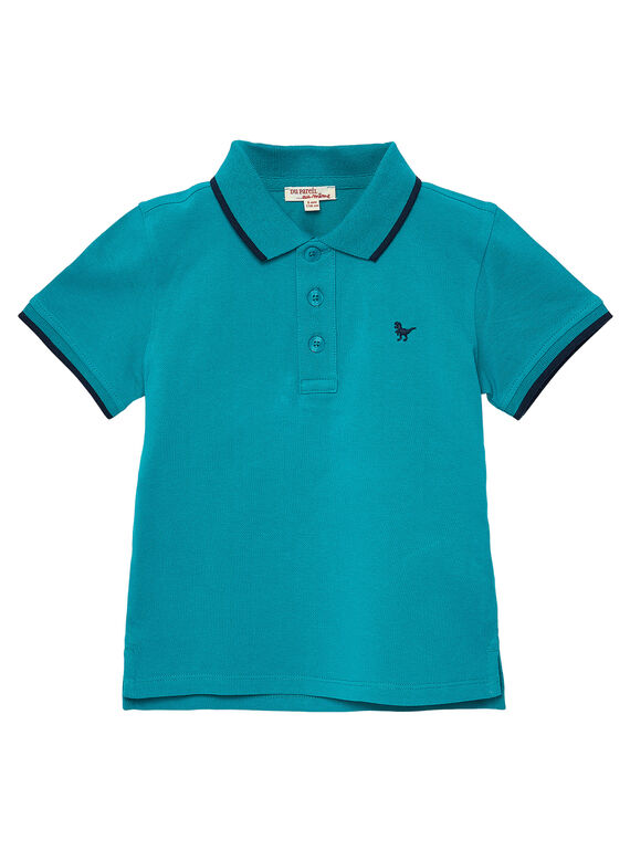 Dark Turquoise Polo shirt JOJOPOL2 / 20S90254D2DC217