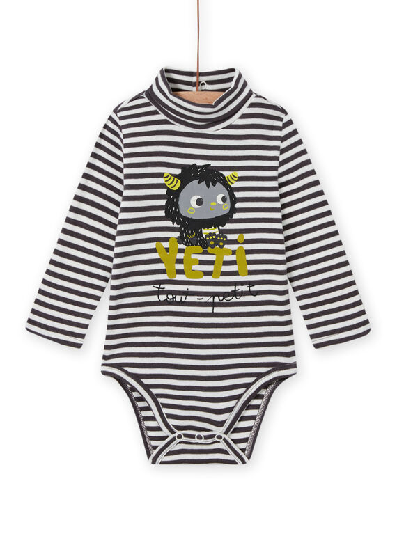Body às riscas com gola alta bebé menino MUHIBOD / 21WG10U1BOD929