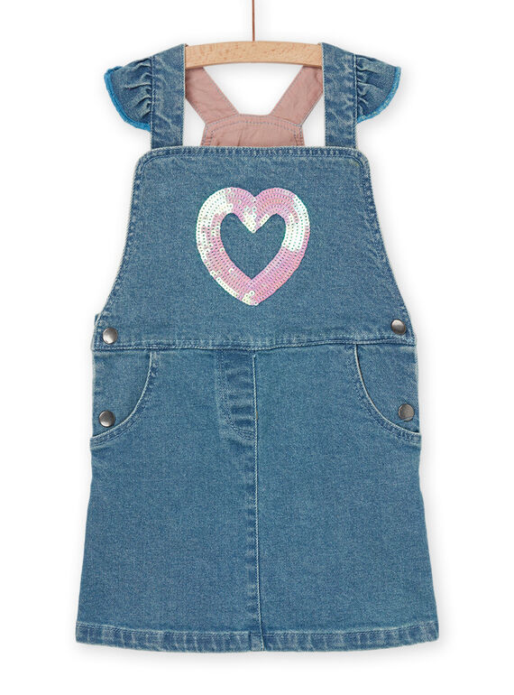 Vestido-jardineiras de ganga PAKAROB1 / 22W901L3ROBK005