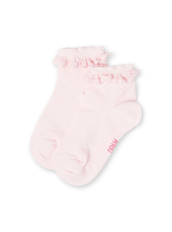 Meias rosa-pálido criança menina LYAJOSCHO2C / 21SI0144SOQ307