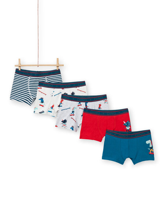 Lote de 5 boxers a condizer menino MEGOBOXSEM2 / 21WH12B2BOX001